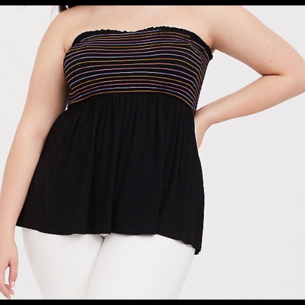 NWOT - Striped Smock tune top